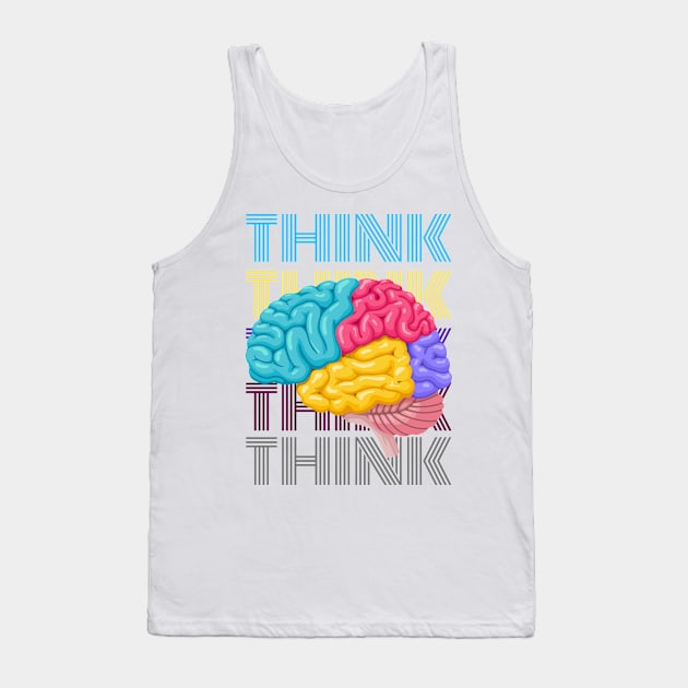 Think Before You Act Tank Top by Goodprints